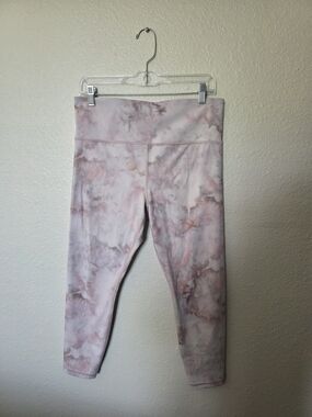 Athleta Pink Elation Snow Dye 7/8 Tight Athletic Legging, L